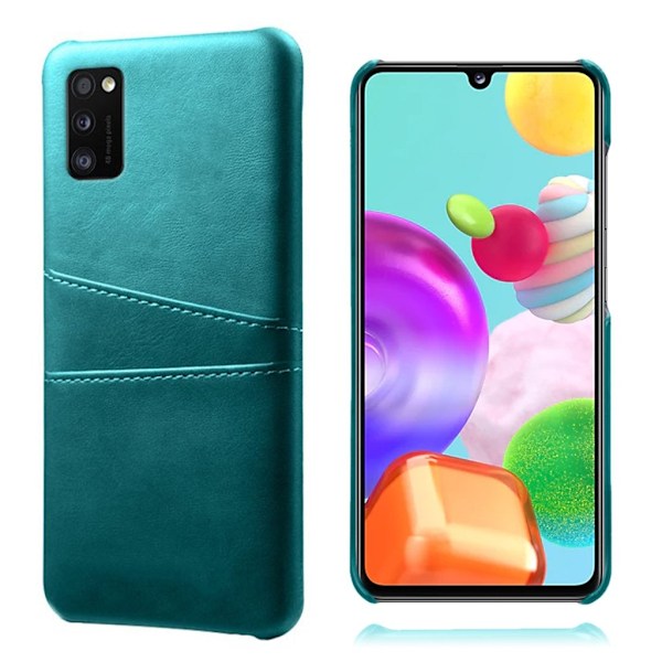 Dual Card Cover - Samsung Galaxy A41 - Babyblå Blue