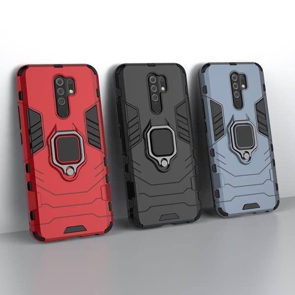 Ring Guard-fodral - Xiaomi Redmi 9 - Blå Blå