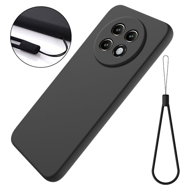 Matte Liquid Realme 13 Plus 5G silikone cover - Sort Black