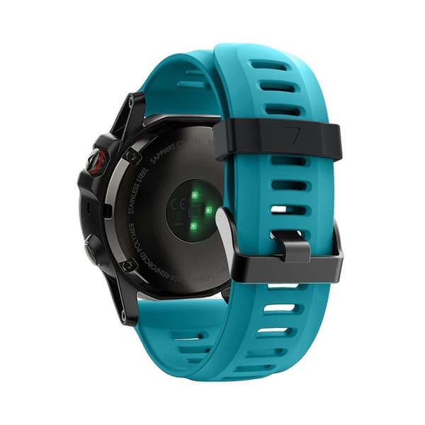 Garmin Fenix 5X / Fenix 3 silikon klockarmband - Ljusblå Blå