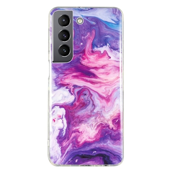Marble Samsung Galaxy S22 Plus Suojakotelo - Punainen Multicolor