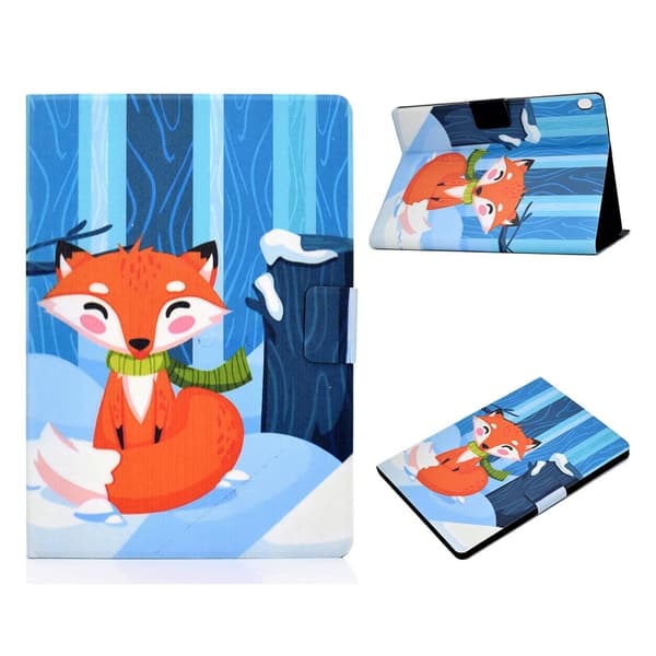 Lenovo Tab M10 Mønster Printing Lær Etui - Rev Blue