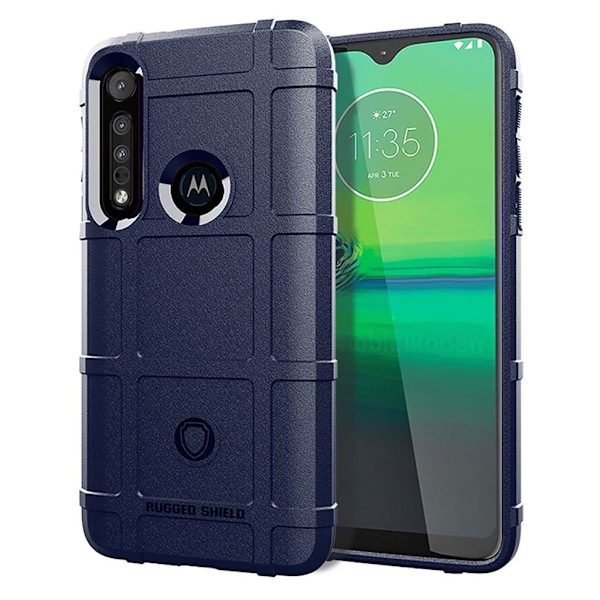 Rugged Shield kuoret - Motorola Moto G8 Play - Sininen Blue