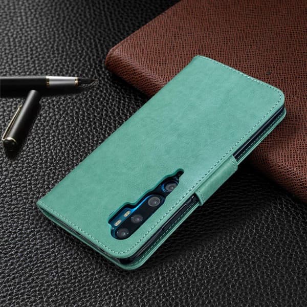 Butterfly Xiaomi Mi CC9 Pro / Xiaomi Mi Note 10 / Xiaomi Mi Note 10 Pro nahkakotelo - Vihreä Green