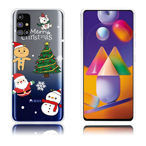 Juletaske til Samsung Galaxy M31s - Julemand / Julemand / Snemand Multicolor