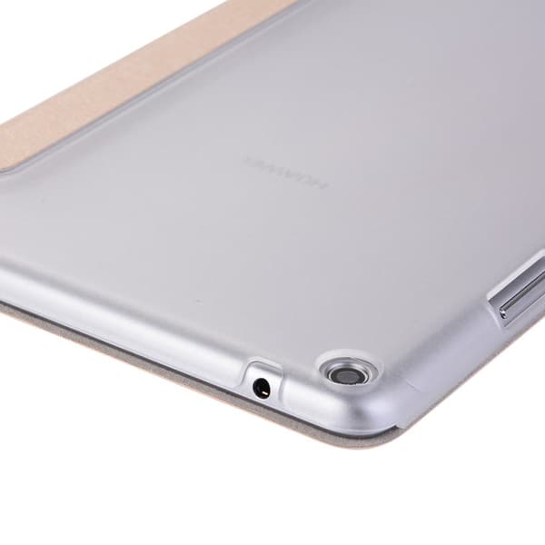 Huawei Mediapad T3 8.0 Silk Tekstur PU Lær Flip Etui - Gull Gold