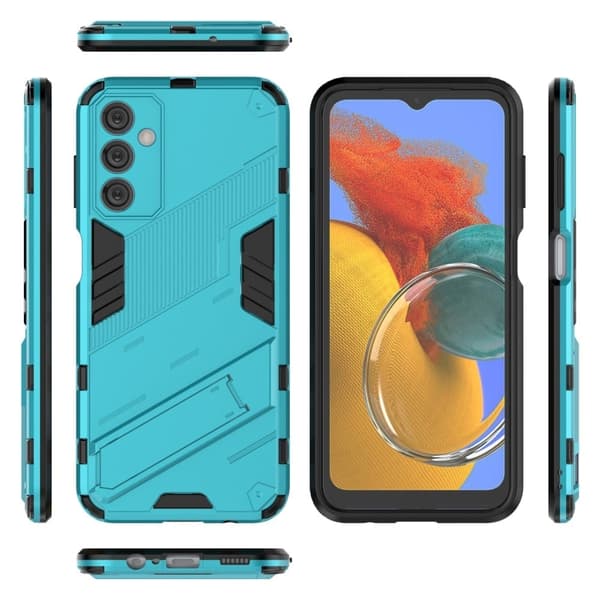 Shockproof Hybrid Deksel med A Modern Touch til Samsung Galaxy M14 - Babyblå Blue
