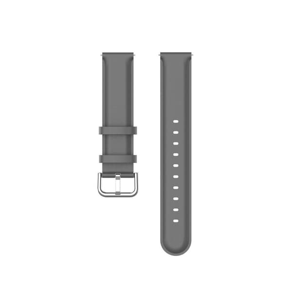 Aitoa nahkaa kellonauha Samsung ja Huawei katsella - Harmaa Silver grey