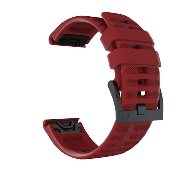 Garmin Fenix 6X Pro / 6X silikoninen kellonauha - Punainen Red