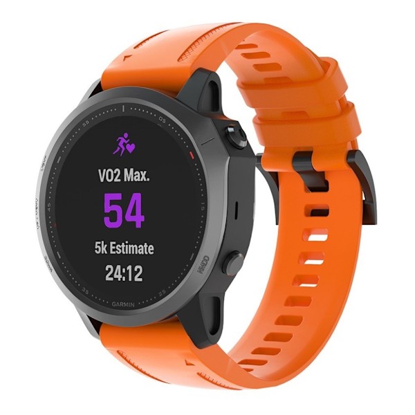Garmin Fenix 6S silikone Urrem - Orange Orange