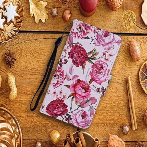 Wonderland Samsung Galaxy Note 20 Flip Etui - Blomster Red