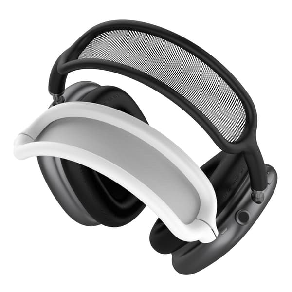Silicone Headband Cover Case AirPods Max 2 Soft Headband Protectors Cushion - White White