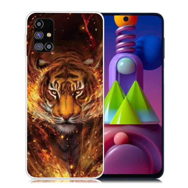 Deco Samsung Galaxy M51 skal - Tiger / Eld Orange