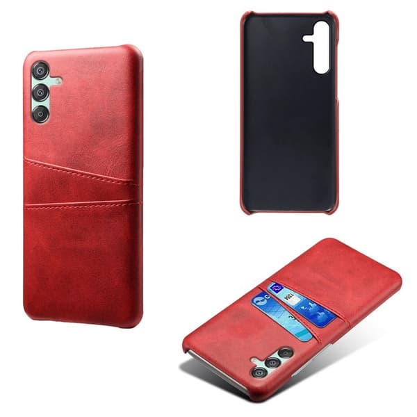 Dual Card Samsung Galaxy M15 cover - Rød Red