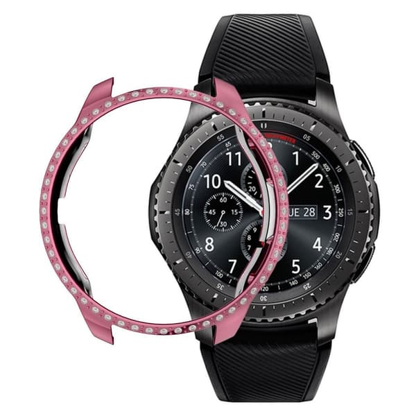 Samsung Galaxy Watch (42mm) Rhinsten dekorations Ramme - Lyserød Pink