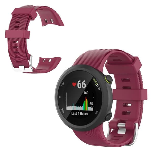Garmin Forerunner 45 / 45S silikoninen kellonauha - Viininpunainen Red