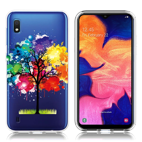 Deco Samsung Galaxy A10 skal - Färgglatt Träd multifärg