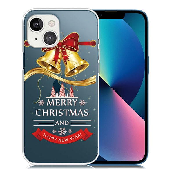 Juleveske til iPhone 13 Mini - Gullklokke Multicolor