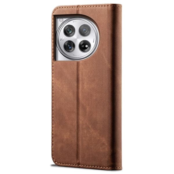 Jeans OnePlus 12R / OnePlus Ace 3 fodral - Kaffe Brun