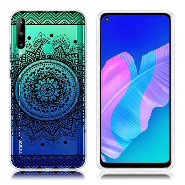 Deco Huawei P40 Lite E kuoret - Mandala Kukka Black