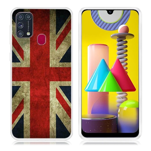 Deco Samsung Galaxy M31 Etui - UK Flag Multicolor