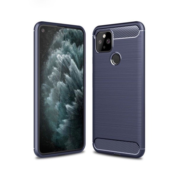 Carbon Flex Google Pixel 5 kotelot - Tummansininen Blue