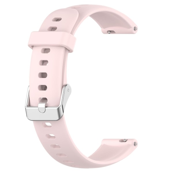 16mm silikoninen kellohihna Huawei ja Casio kelloon - Vaalea Pinkki Pink