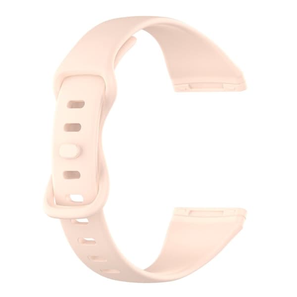Fitbit Versa 4 / Sense simple klokkerem - Rosa Størrelse: L Pink