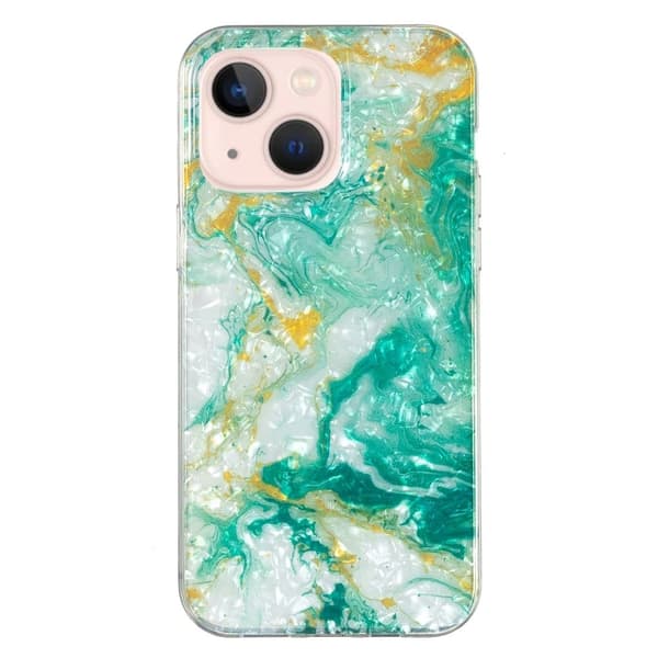 Marble iPhone 14 Suojakotelo - Vihreä Marble Green