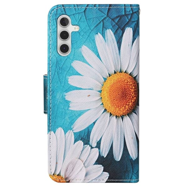 Wonderland Samsung Galaxy A14 Flip Etui - Krysantemum Blue