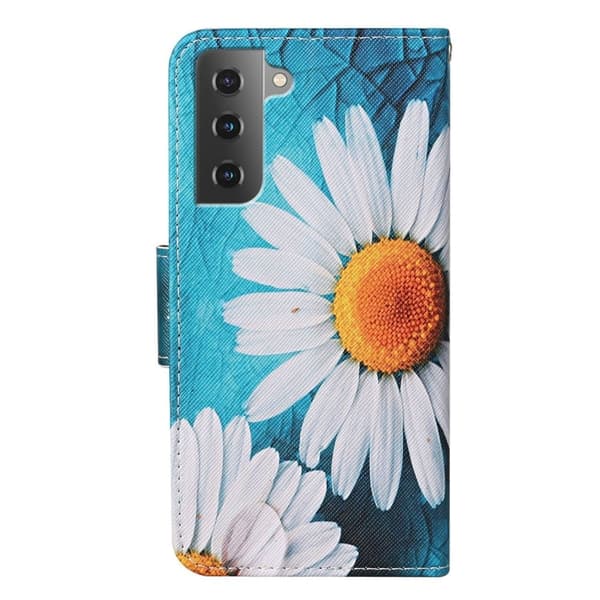 Wonderland Samsung Galaxy S23 Plus Flippetui - Large Krysantemum Blue
