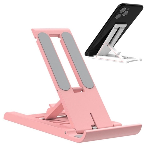Universal super thin foldable desktop stand - Pink Pink