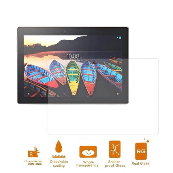Lenovo Tab 3 Plus 10 0.3mm Karkaistu Lasi Näytönsuoja (kaari Reunoilla) Multicolor