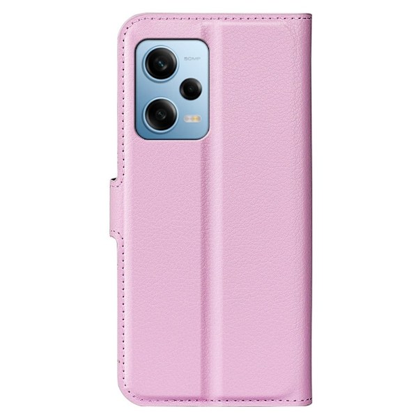 Klassisk Xiaomi Redmi Note 12 Pro Flip Etui - Lyserød Pink