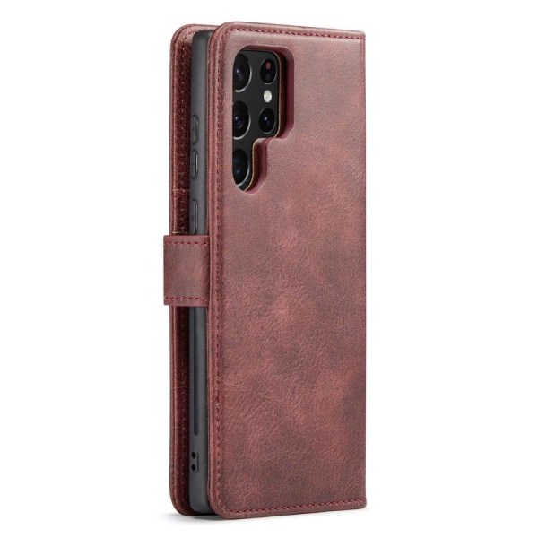 DG.Ming Samsung Galaxy S23 Ultra 2-in-1 Lompakko Suojakotelo - Punainen Red