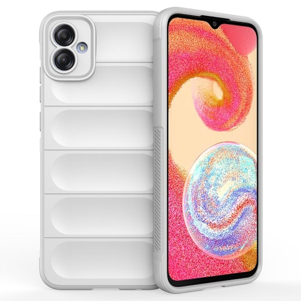 Mjukt greppformat Samsung Galaxy A04e skal - Vit Vit