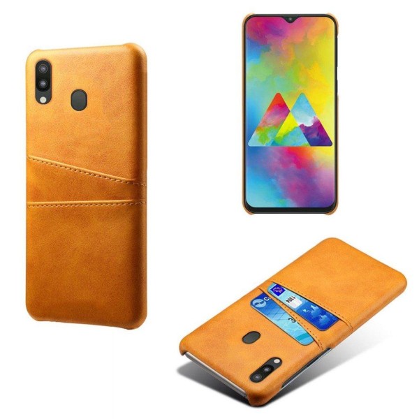 Samsung Galaxy M20 skal med korthållare - Orange Orange