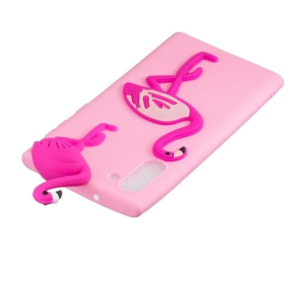 Cute 3D Samsung Galax Note 10 deksel - Flamingo Pink