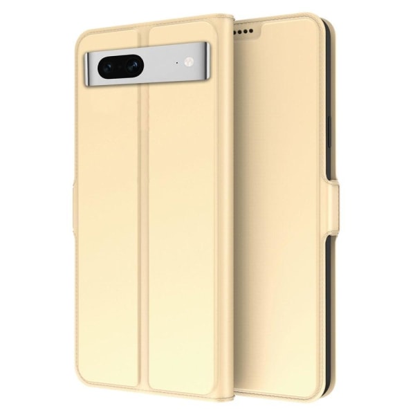Smooth and thin premium PU leather case for Google Pixel 7 - Gol Gold