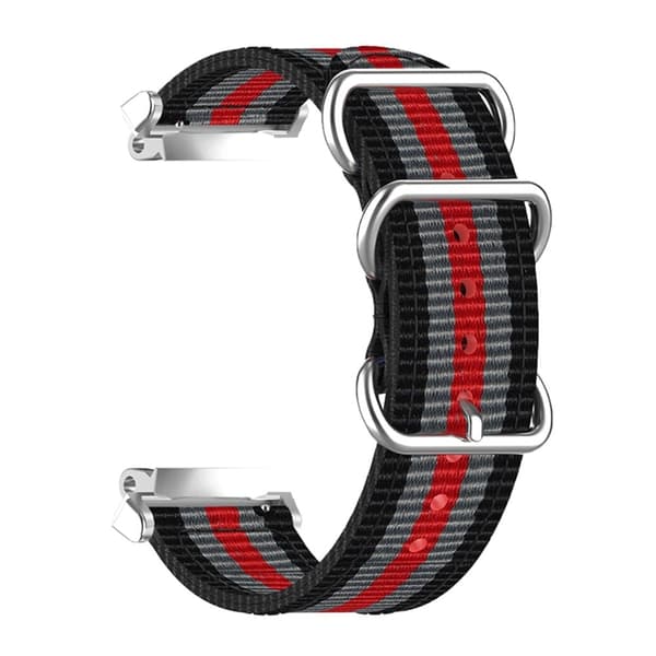 Amazfit T-Rex 2 klokkerem i nylon - Svart / Rød / Grå Red