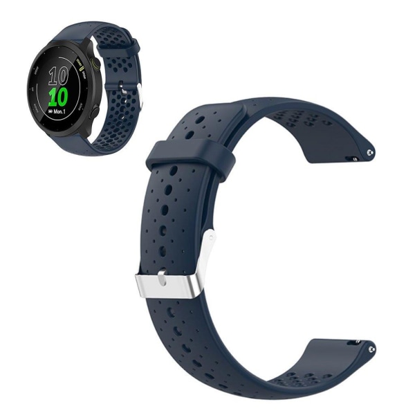Garmin Forerunner 158 / 55 breathable silicone watch strap - Dar Blå