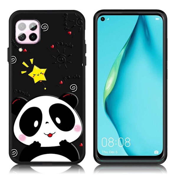 Imagine Huawei P40 Lite / Nova 6 SE deksel - Panda Black