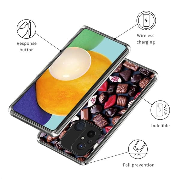 Deco Xiaomi Redmi 12C deksel - Kreative Sjokolader Brown