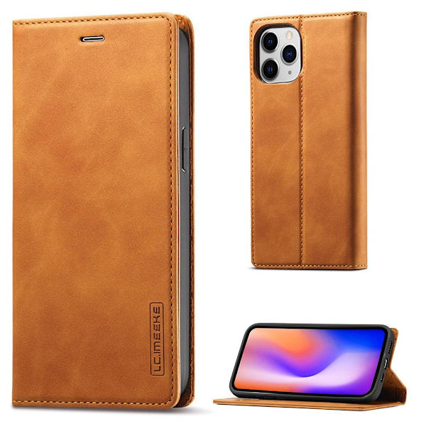 LC.IMEEKE iPhone 13 Pro Max flip etui - Brun Brown