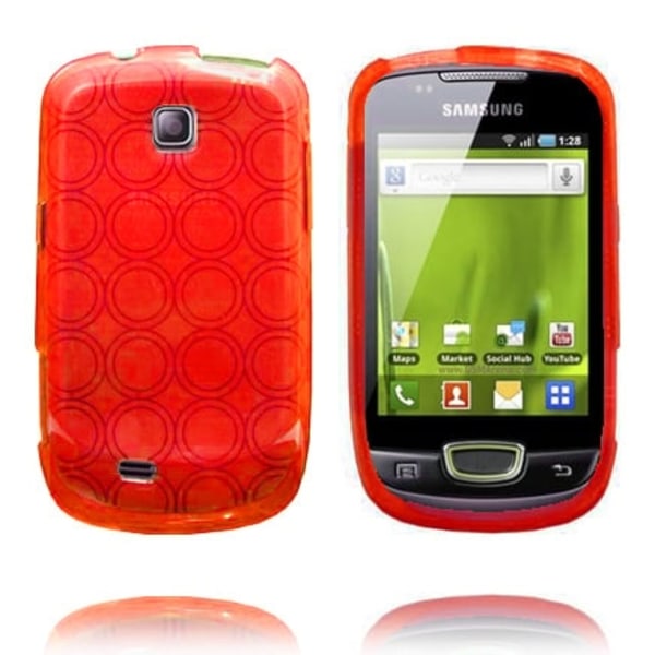Amazona (Grå) Samsung Galaxy Mini S5570 Deksel Red