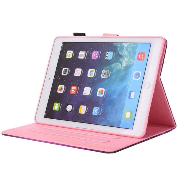 iPad 9.7 inch (2018)/9.7-inch (2017) skyddshölje surfplatta korthållare stående läge mönster - Vackra orkidéer multifärg