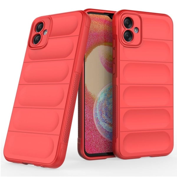 Pehmeä kahva muotoiltu kuori Samsung Galaxy A04e - Punainen Red