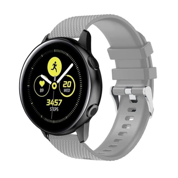 Samsung Galaxy Watch Active silikoneurrem - grå Silver grey