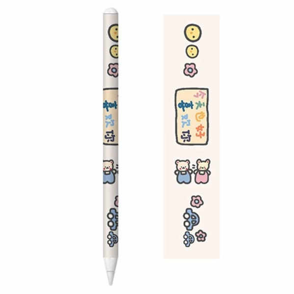 Apple Pencil 2 cool sticker - Chicks Love Bears and Car multifärg