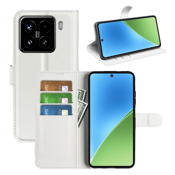 Klassisk Xiaomi 15 flip etui - Hvid White